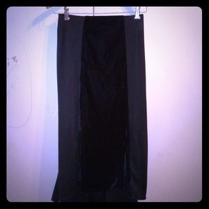 Long black skirt